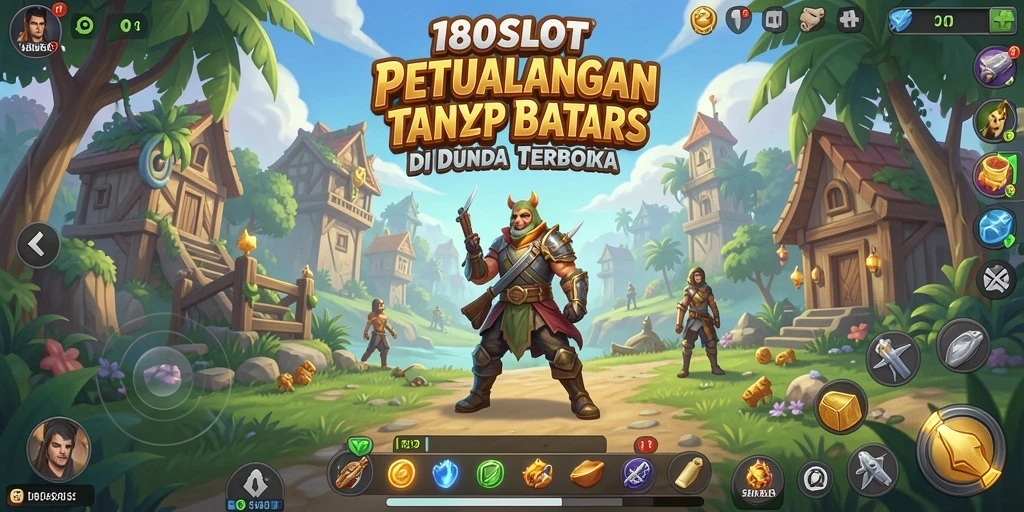 Screenshot gameplay 180SLOT menampilkan petualangan luar biasa di dunia terbuka.