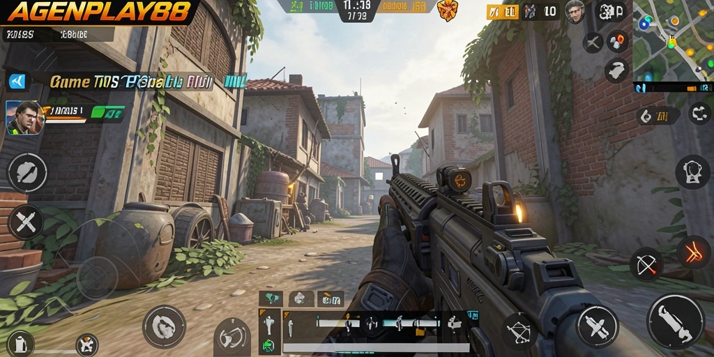 Tampilan gameplay seru dari AGENPLAY88 dengan aksi tembak-menembak.