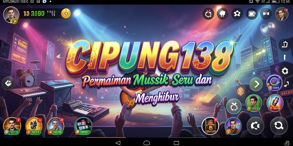Tampilan gameplay CIPUNG138 yang menarik saat memainkan lagu.