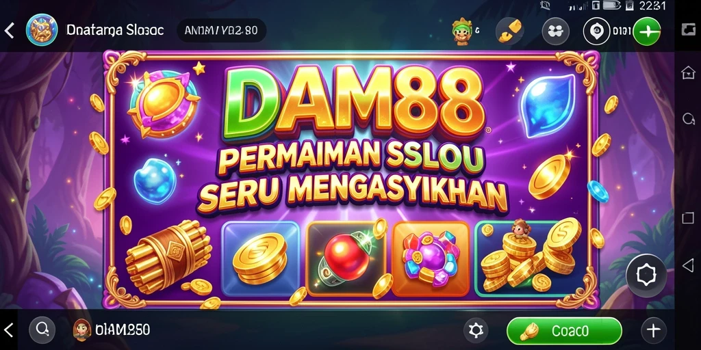 Gameplay seru DAM88 dengan tema Slot yang menarik.