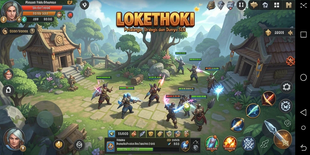 Tampilan menakjubkan dari gameplay LOKETHOKI yang penuh strategi.