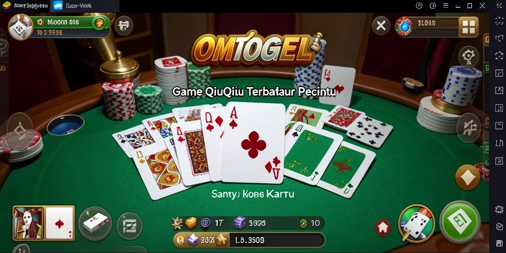 Tampilan seru gameplay QiuQiu dalam OMTOGEL.