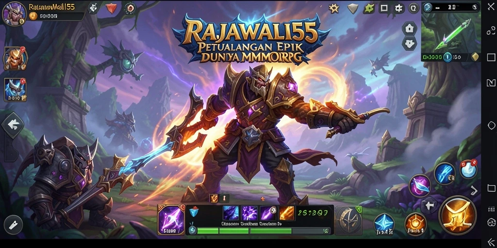 Tampilan gameplay RAJAWALI55 dengan aksi seru dan grafis yang memukau.