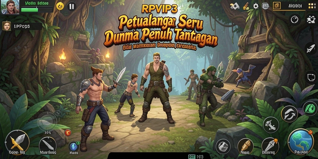 Gameplay RPVIP3 menampilkan petualangan menakjubkan dengan grafis yang memukau.