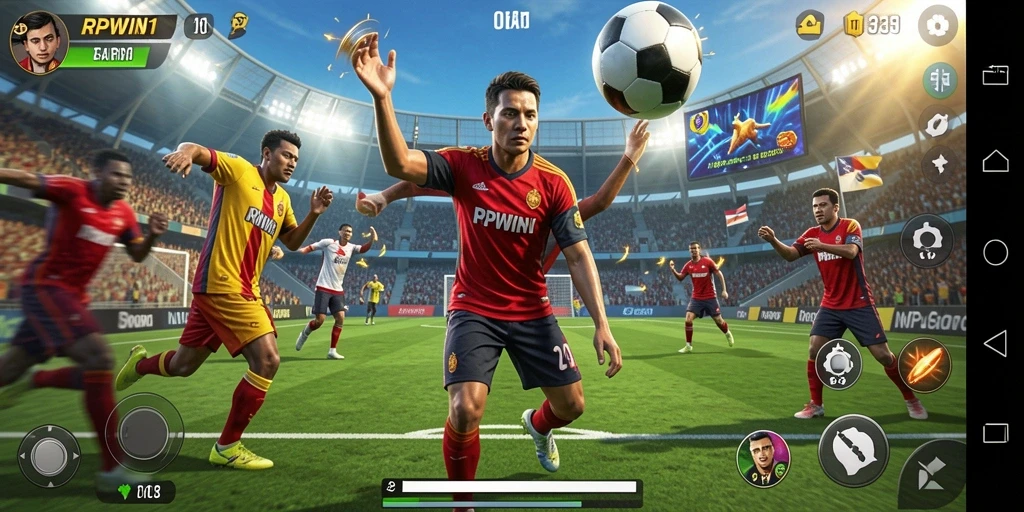 Menampilkan gameplay seru dari pertandingan olahraga yang mendebarkan.