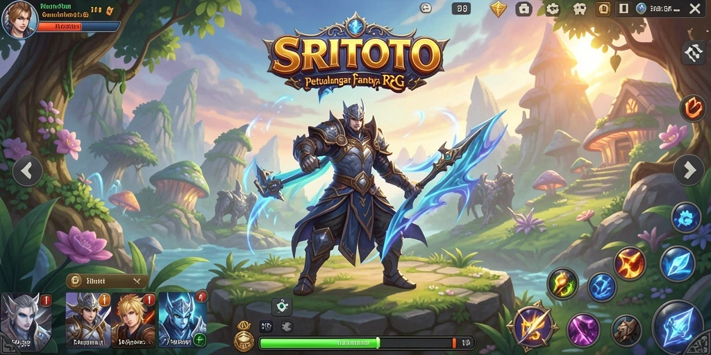 Tampilan gameplay RPG SRITOTO yang seru dan menantang.