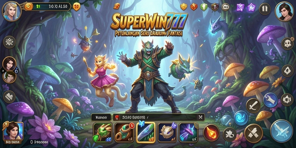 Gameplay SUPERWIN777 menampilkan petualangan mendebarkan dan karakter menarik.