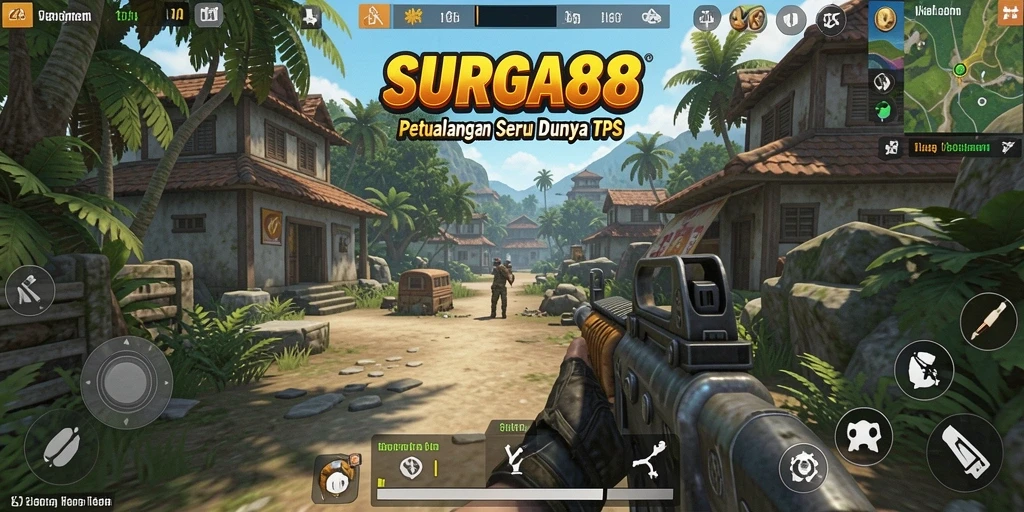 Tangkapan layar gameplay seru dari SURGA88 di dunia TPS.