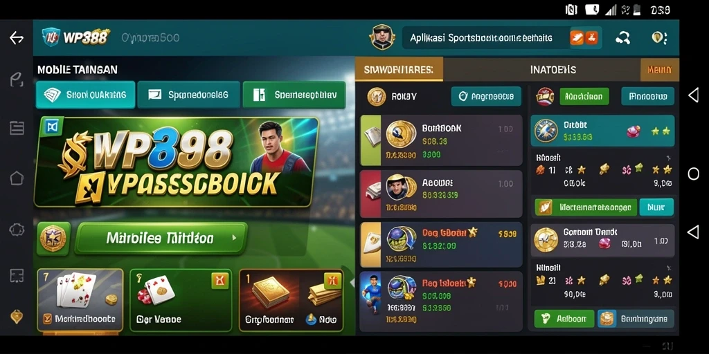 Tampilan gameplay WP888 yang menarik dan interaktif untuk taruhan olahraga.